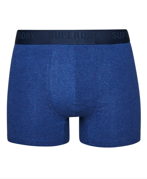 Superdry Boxer Multi Double Pack Blue